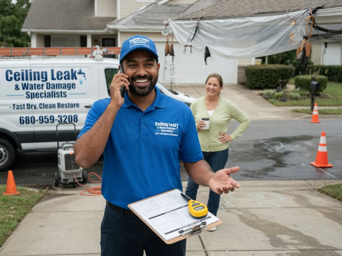 Ceiling Leak Cleanup Huntsville, TX FAQs